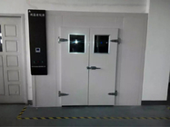 Κυρτές πόρτες κρύας αποθήκευσης 100mm πάχος με το παράθυρο/το CE σπειρών θέρμανσης εγκεκριμένα